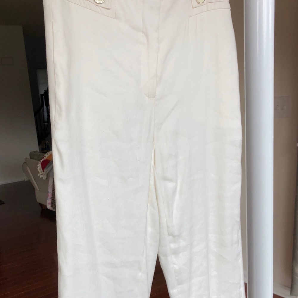 White linens pants